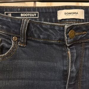 Sonoma boot cut size 16 jeans